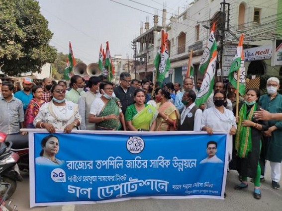 TMC placed deputation to SDM’s in 23 subdivisions on 15 points demands against the deprivation of SC